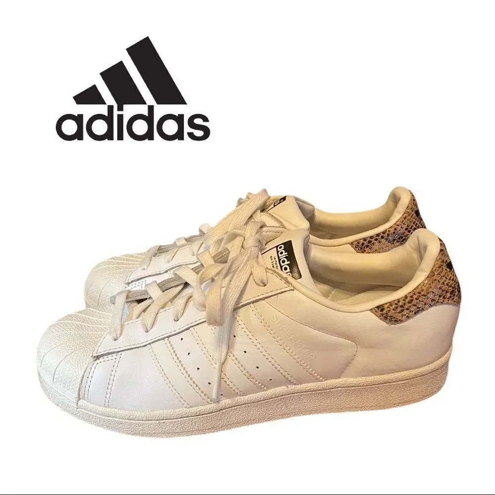 Adidas Superstar Damen Schuhe White Snake Women's Shoes Sneakers 8